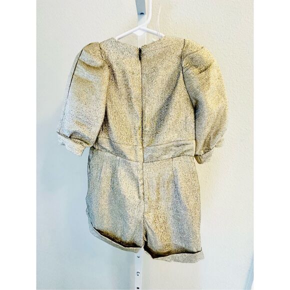 NWT Stella McCartney gold glittery jumpsuit Size 4 - Picture 3 of 5